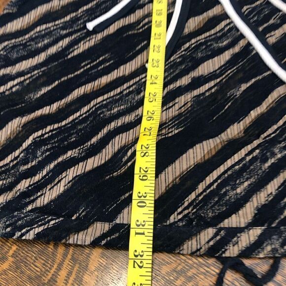 Fun Lagenlook, Artistic, Black & Tan Corduroy Appliqué Tunic Top/Vest Size M - Picture 13 of 13